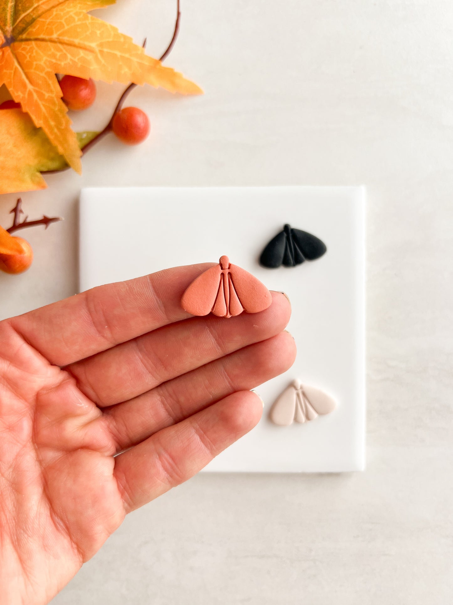 Moth No. 1 Clay Cutter | Moth No. 1 Polymer Clay Cutter for DIY Nature Earrings Nocturnal Jewelry and Handmade Butterfly-Themed Accessories