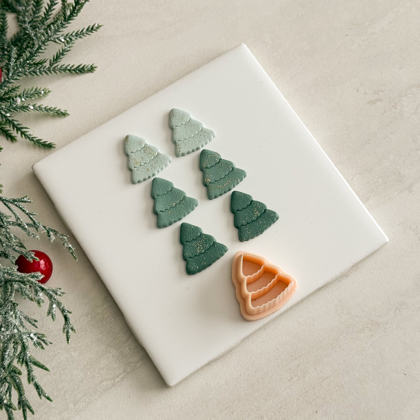 2025 Christmas Tree No. 4 | Festive Polymer Clay Cutters
