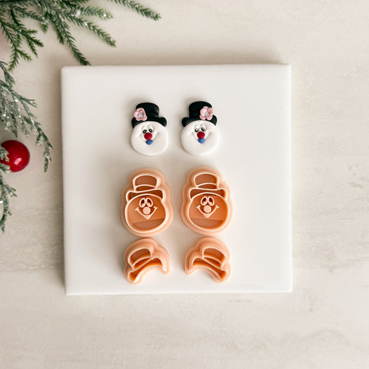 2025 Frosty Head | Festive Polymer Clay Cutters