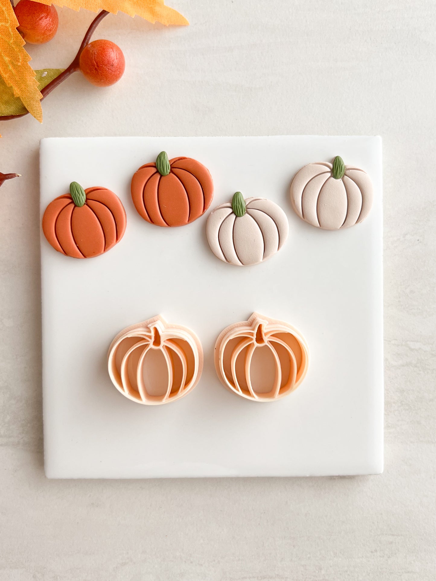Pumpkin No. 15 Clay Cutter | Pumpkin No. 15 Polymer Clay Cutter for DIY Thanksgiving Earrings Fall Jewelry and Handmade Seasonal Accessories