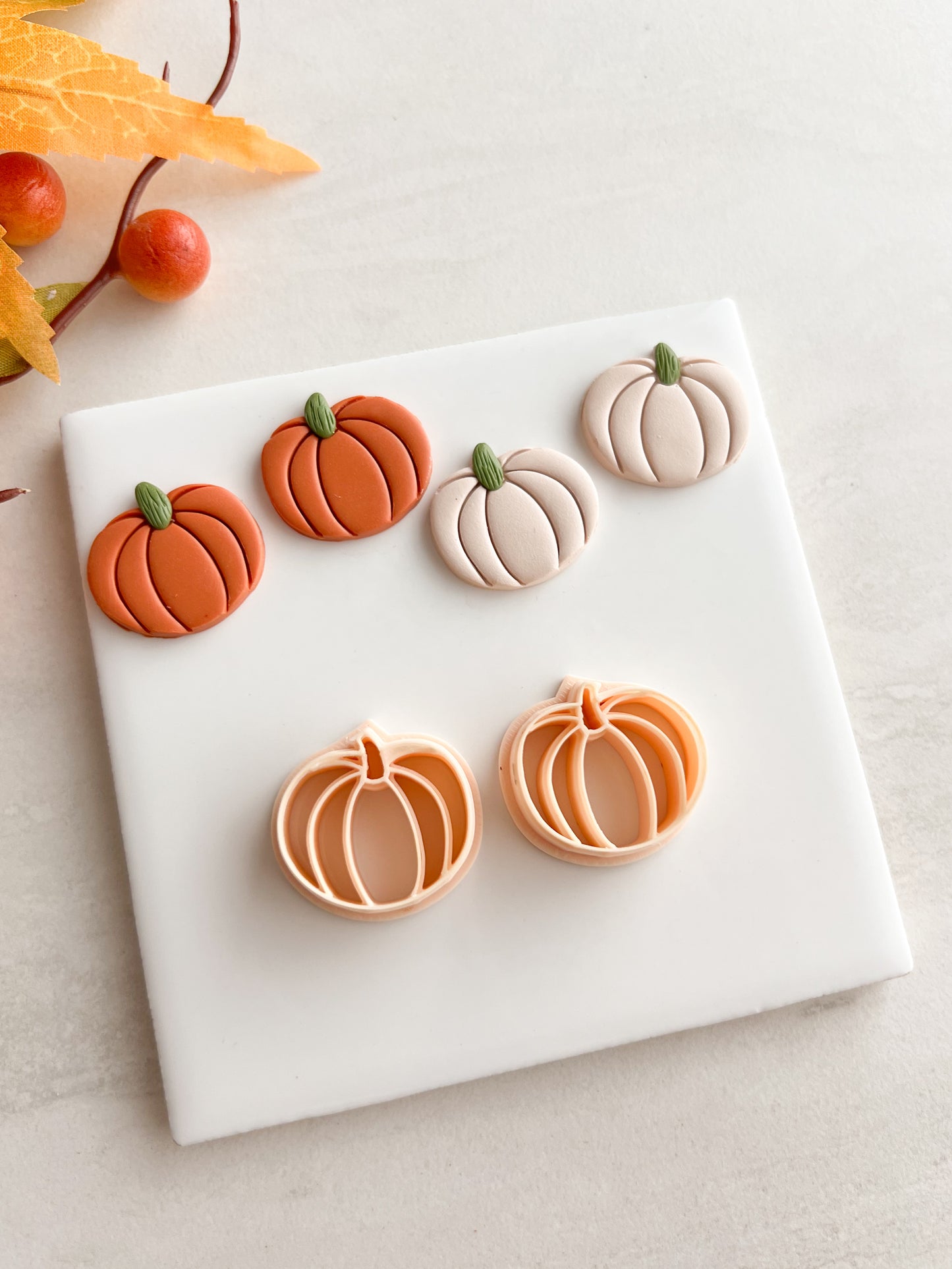 Pumpkin No. 15 Clay Cutter | Pumpkin No. 15 Polymer Clay Cutter for DIY Thanksgiving Earrings Fall Jewelry and Handmade Seasonal Accessories