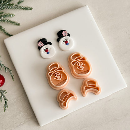 2025 Frosty Head | Festive Polymer Clay Cutters