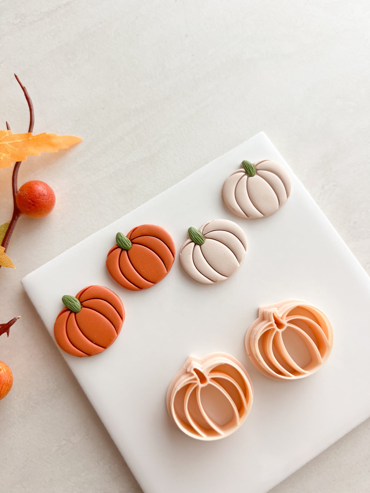Pumpkin No. 15 Clay Cutter | Pumpkin No. 15 Polymer Clay Cutter for DIY Thanksgiving Earrings Fall Jewelry and Handmade Seasonal Accessories