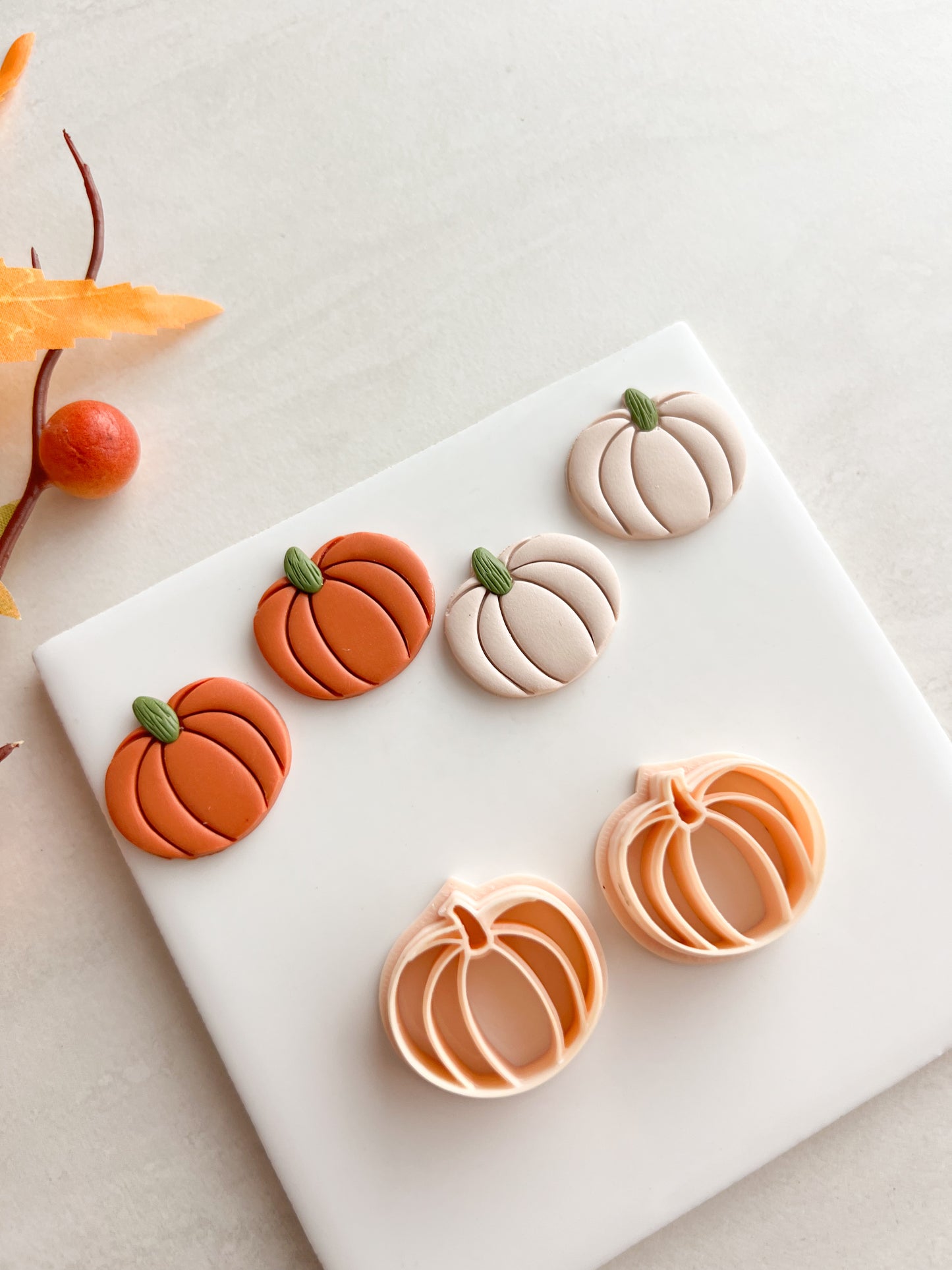Pumpkin No. 15 Clay Cutter | Pumpkin No. 15 Polymer Clay Cutter for DIY Thanksgiving Earrings Fall Jewelry and Handmade Seasonal Accessories