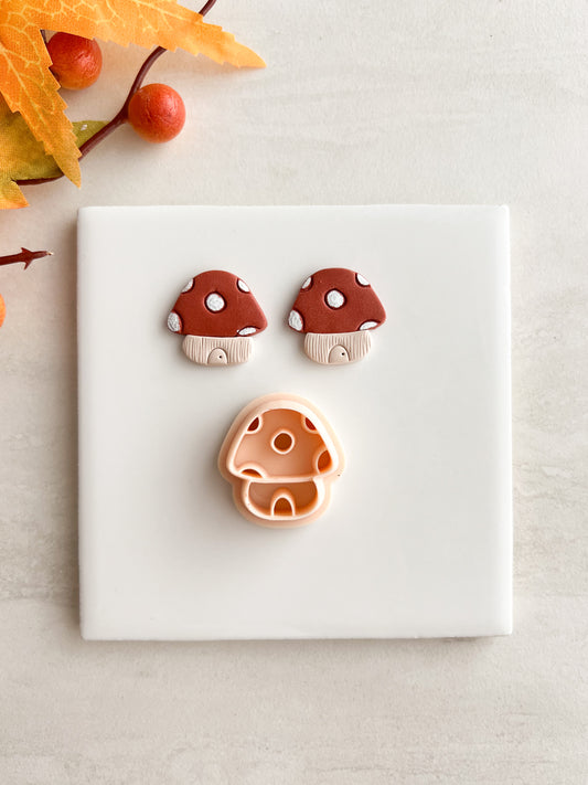 Mushroom House Clay Cutter | Mushroom House Polymer Clay Cutter for DIY Fairytale Earrings Fantasy Jewelry and Handmade Cottagecore Accessories