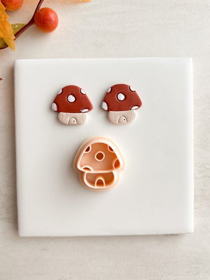 Mushroom House Clay Cutter | Mushroom House Polymer Clay Cutter for DIY Fairytale Earrings Fantasy Jewelry and Handmade Cottagecore Accessories