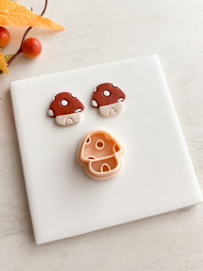 Mushroom House Clay Cutter | Mushroom House Polymer Clay Cutter for DIY Fairytale Earrings Fantasy Jewelry and Handmade Cottagecore Accessories