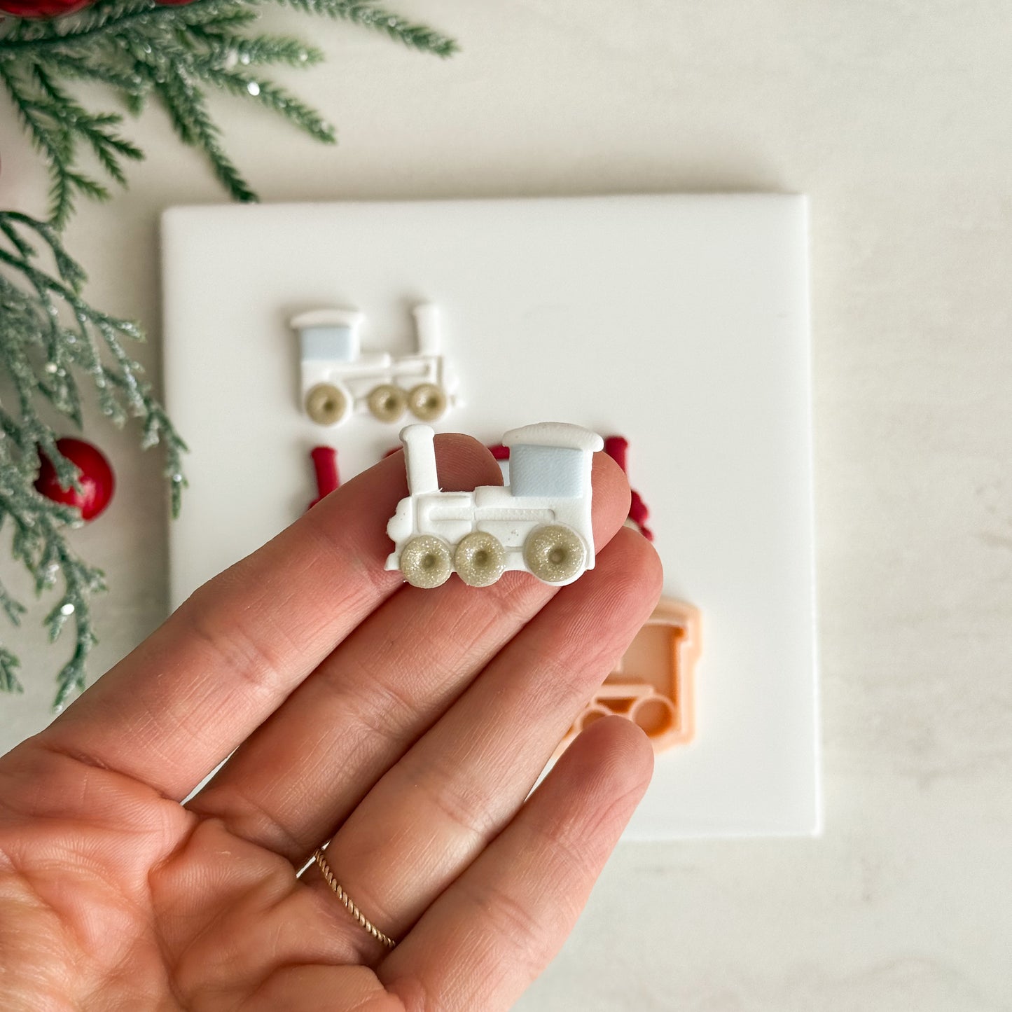 2025 Toy Train | Festive Polymer Clay Cutter