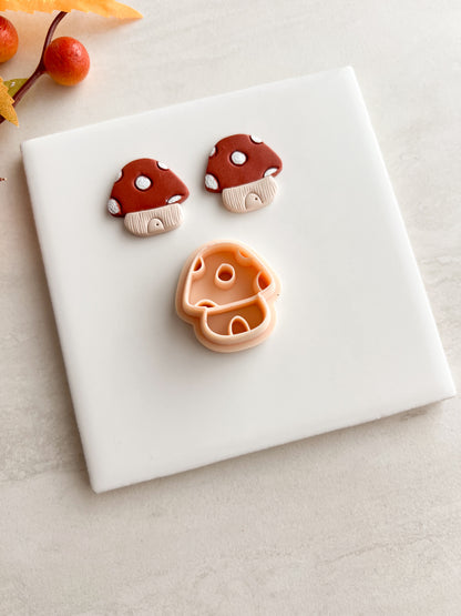 Mushroom House Clay Cutter | Mushroom House Polymer Clay Cutter for DIY Fairytale Earrings Fantasy Jewelry and Handmade Cottagecore Accessories