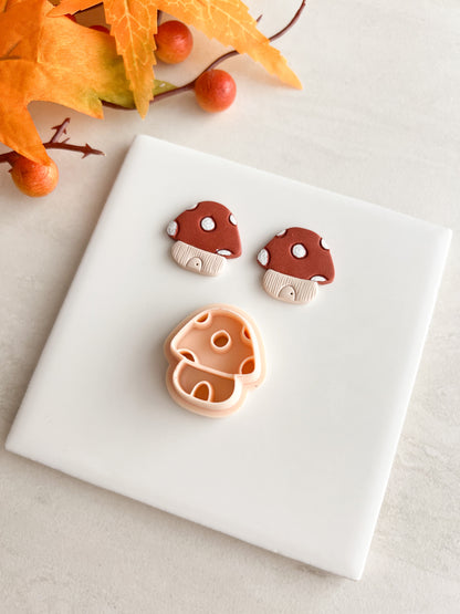 Mushroom House Clay Cutter | Mushroom House Polymer Clay Cutter for DIY Fairytale Earrings Fantasy Jewelry and Handmade Cottagecore Accessories