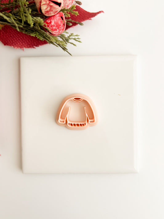 Sweater Clay Cutter | Sweater Polymer Clay Cutter for DIY Cozy Winter Earrings Handmade Fashion Jewelry and Holiday-Themed Crafts