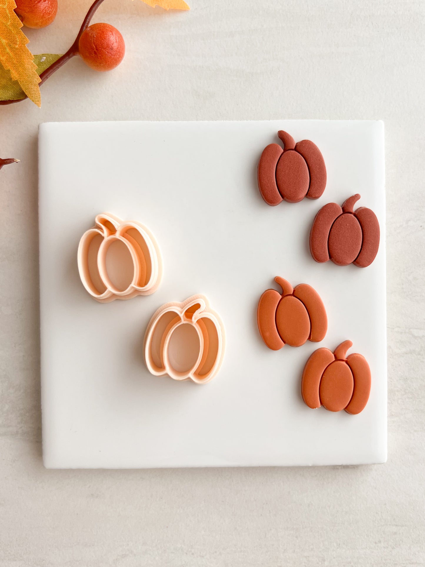 Pumpkin No. 16 Clay Cutter | Pumpkin No. 16 Polymer Clay Cutter for DIY Fall Earrings Halloween Jewelry and Handmade Autumn Accessories