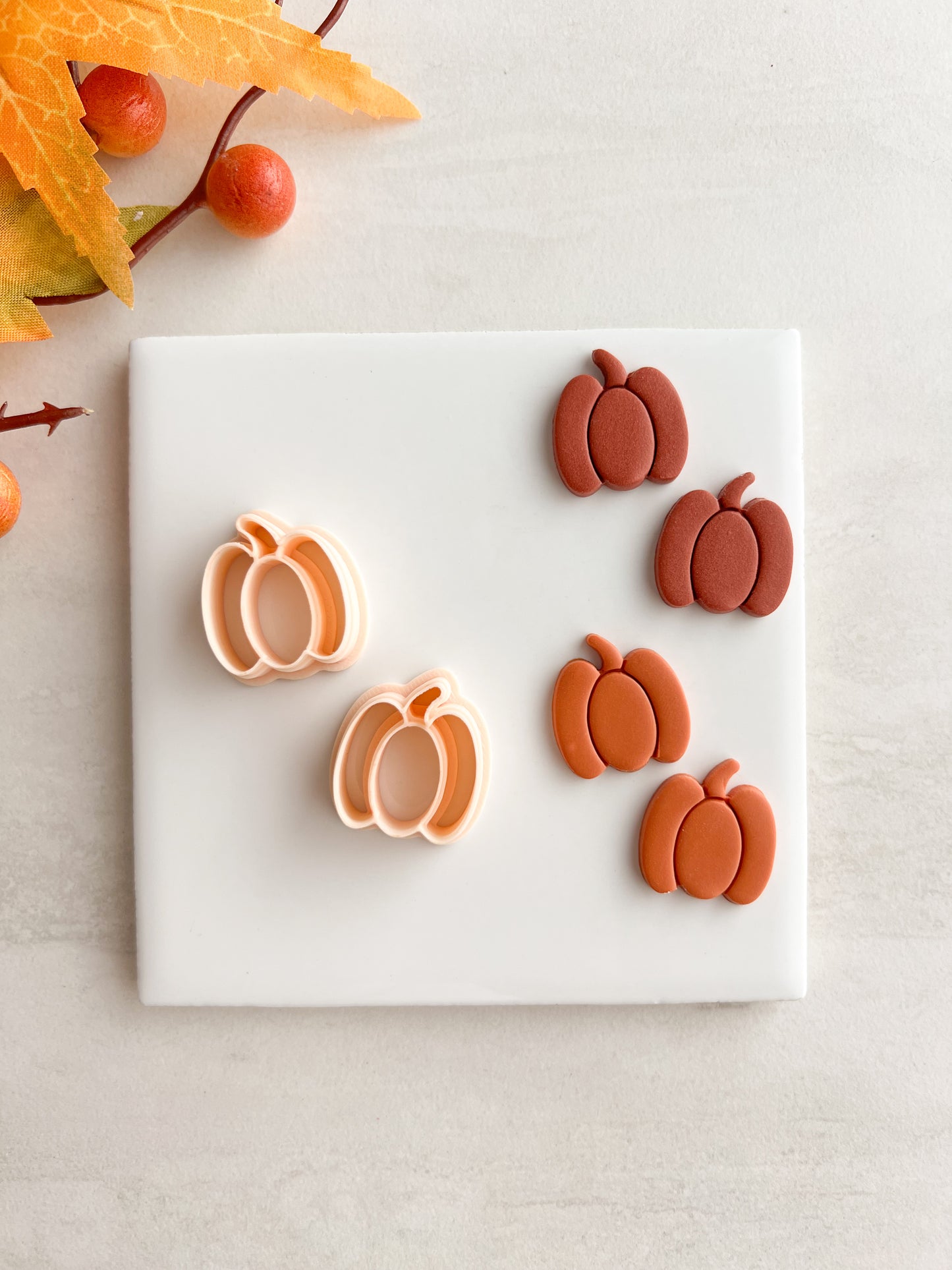 Pumpkin No. 16 Clay Cutter | Pumpkin No. 16 Polymer Clay Cutter for DIY Fall Earrings Halloween Jewelry and Handmade Autumn Accessories