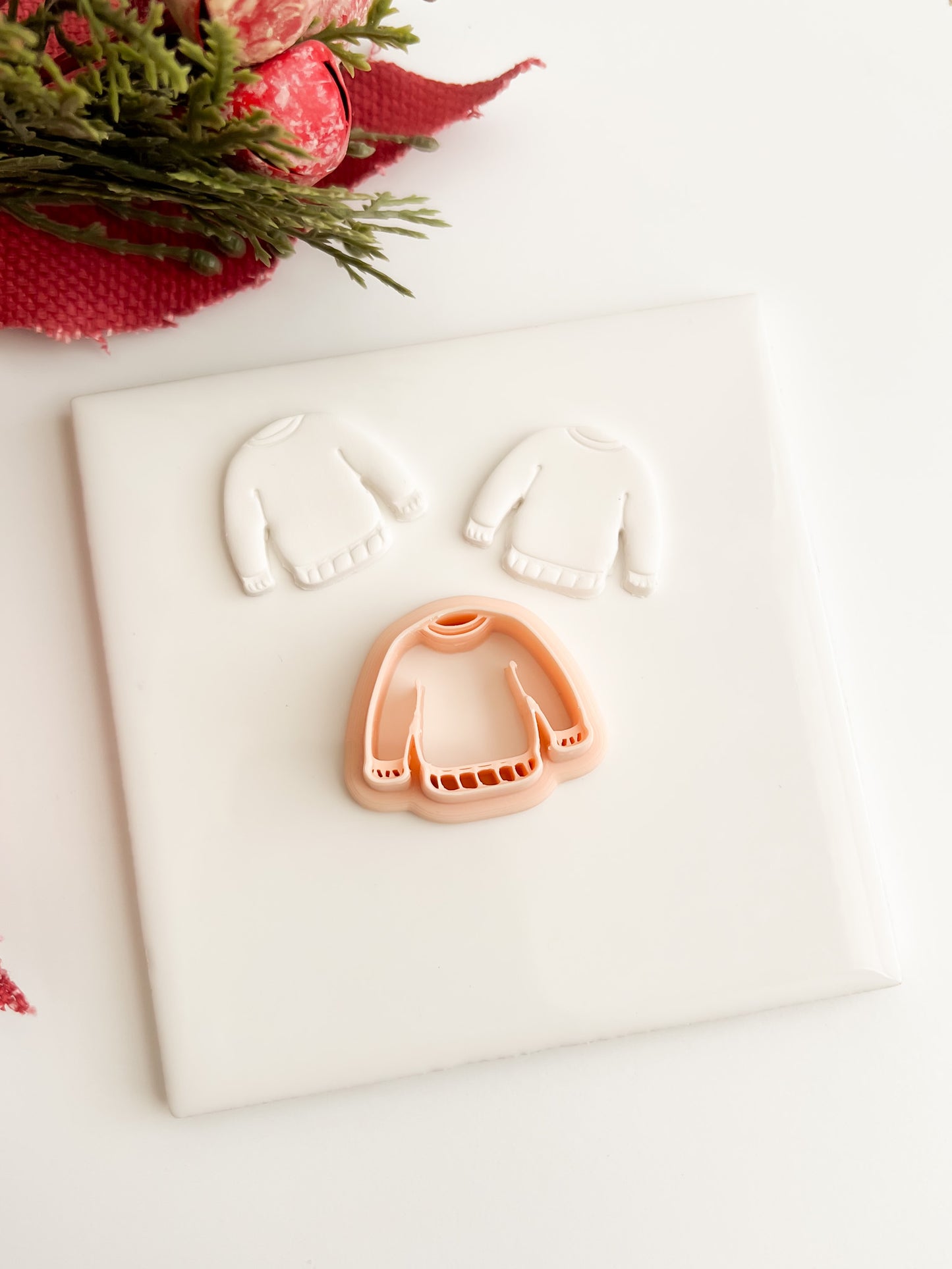 Sweater Clay Cutter | Sweater Polymer Clay Cutter for DIY Cozy Winter Earrings Handmade Fashion Jewelry and Holiday-Themed Crafts