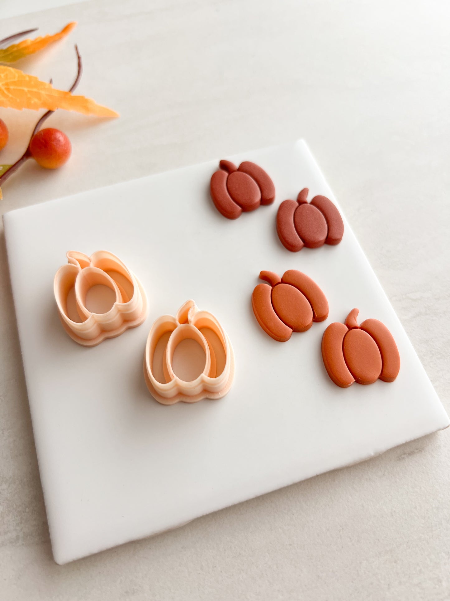 Pumpkin No. 16 Clay Cutter | Pumpkin No. 16 Polymer Clay Cutter for DIY Fall Earrings Halloween Jewelry and Handmade Autumn Accessories