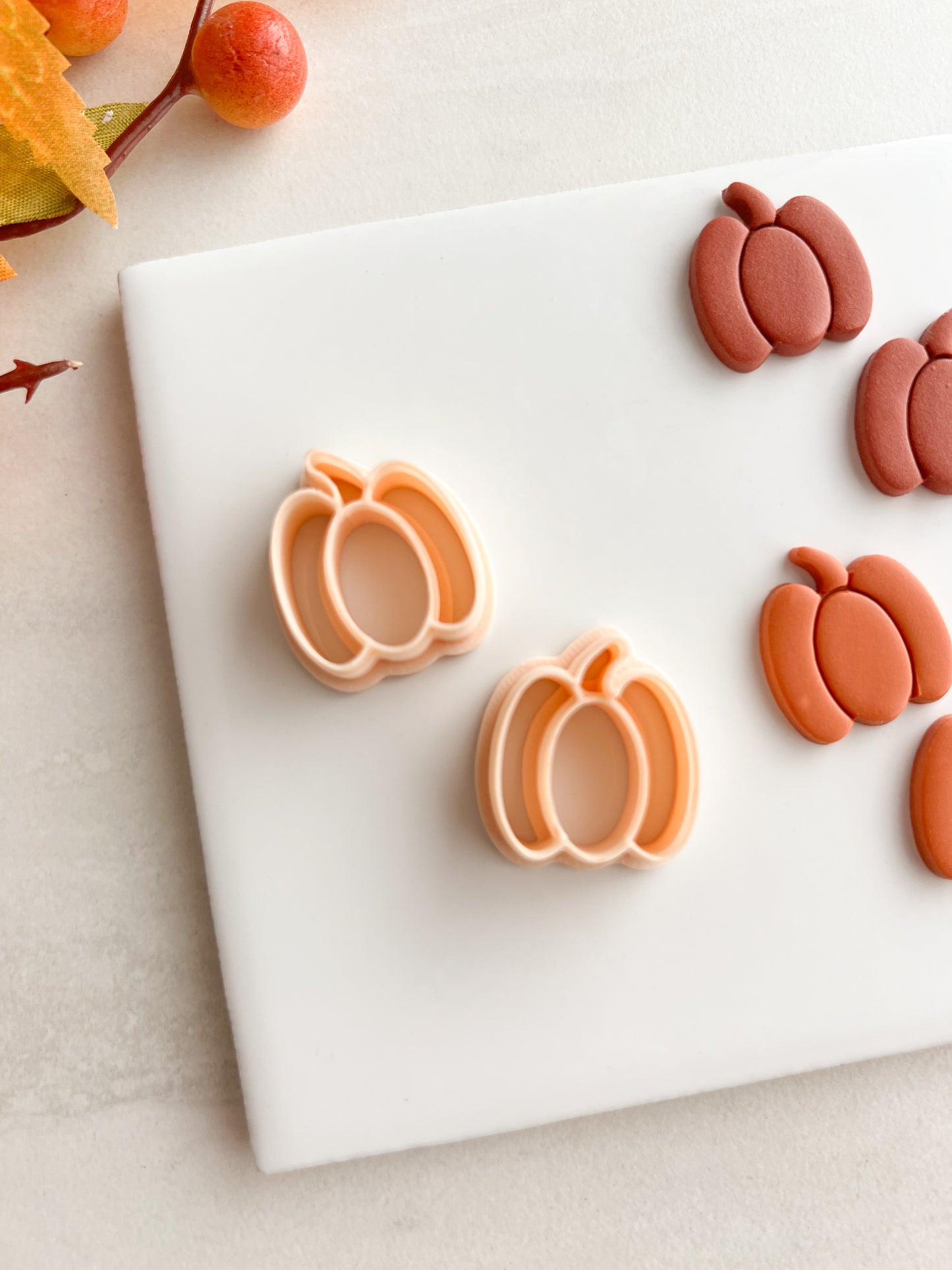 Pumpkin No. 16 Clay Cutter | Pumpkin No. 16 Polymer Clay Cutter for DIY Fall Earrings Halloween Jewelry and Handmade Autumn Accessories