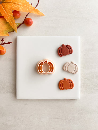 Pumpkin No. 6 Clay Cutter | Pumpkin No. 6 Polymer Clay Cutter for DIY Thanksgiving Earrings Pumpkin Spice Jewelry and Handmade Autumn Accessories