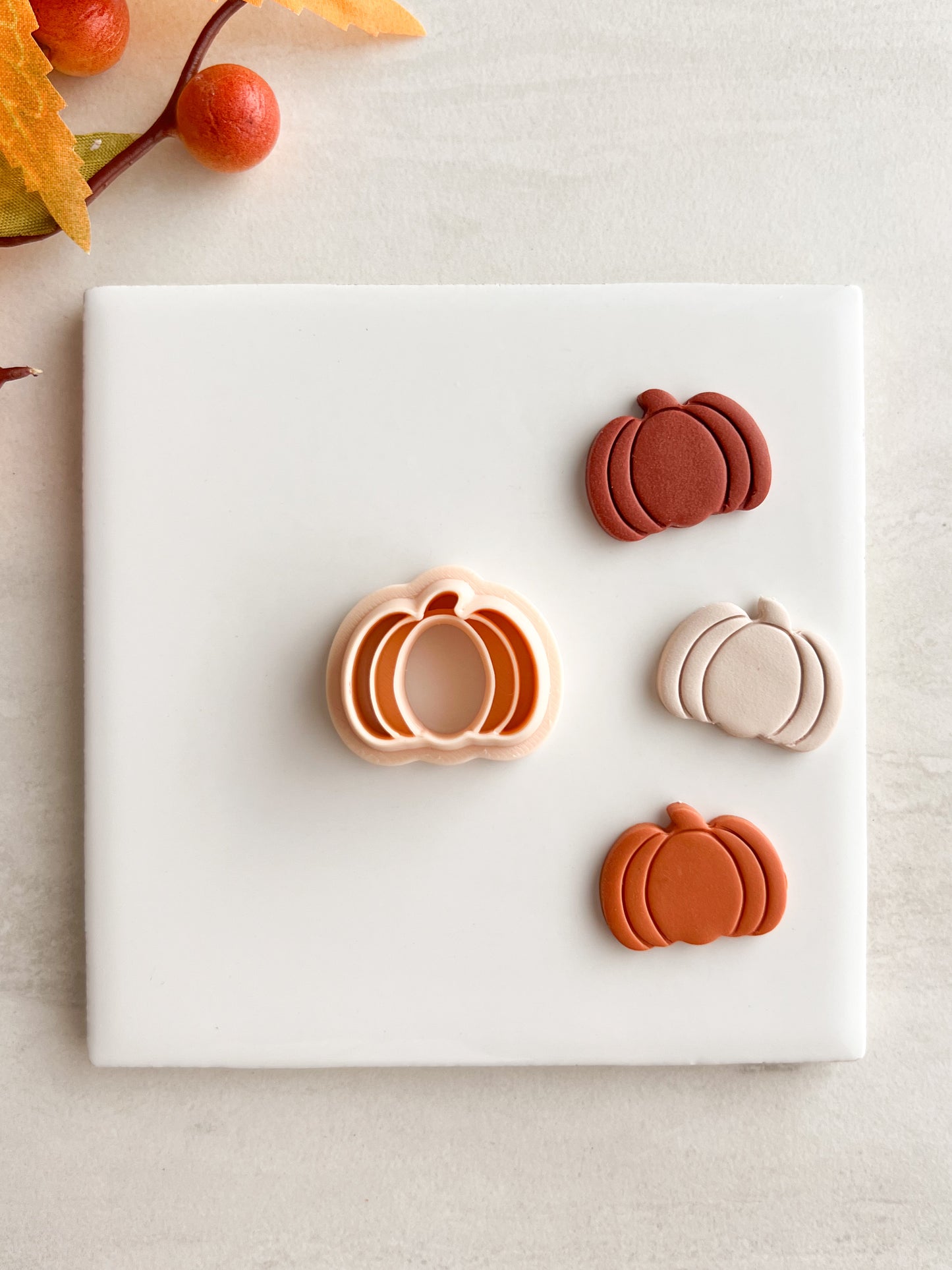 Pumpkin No. 6 Clay Cutter | Pumpkin No. 6 Polymer Clay Cutter for DIY Thanksgiving Earrings Pumpkin Spice Jewelry and Handmade Autumn Accessories