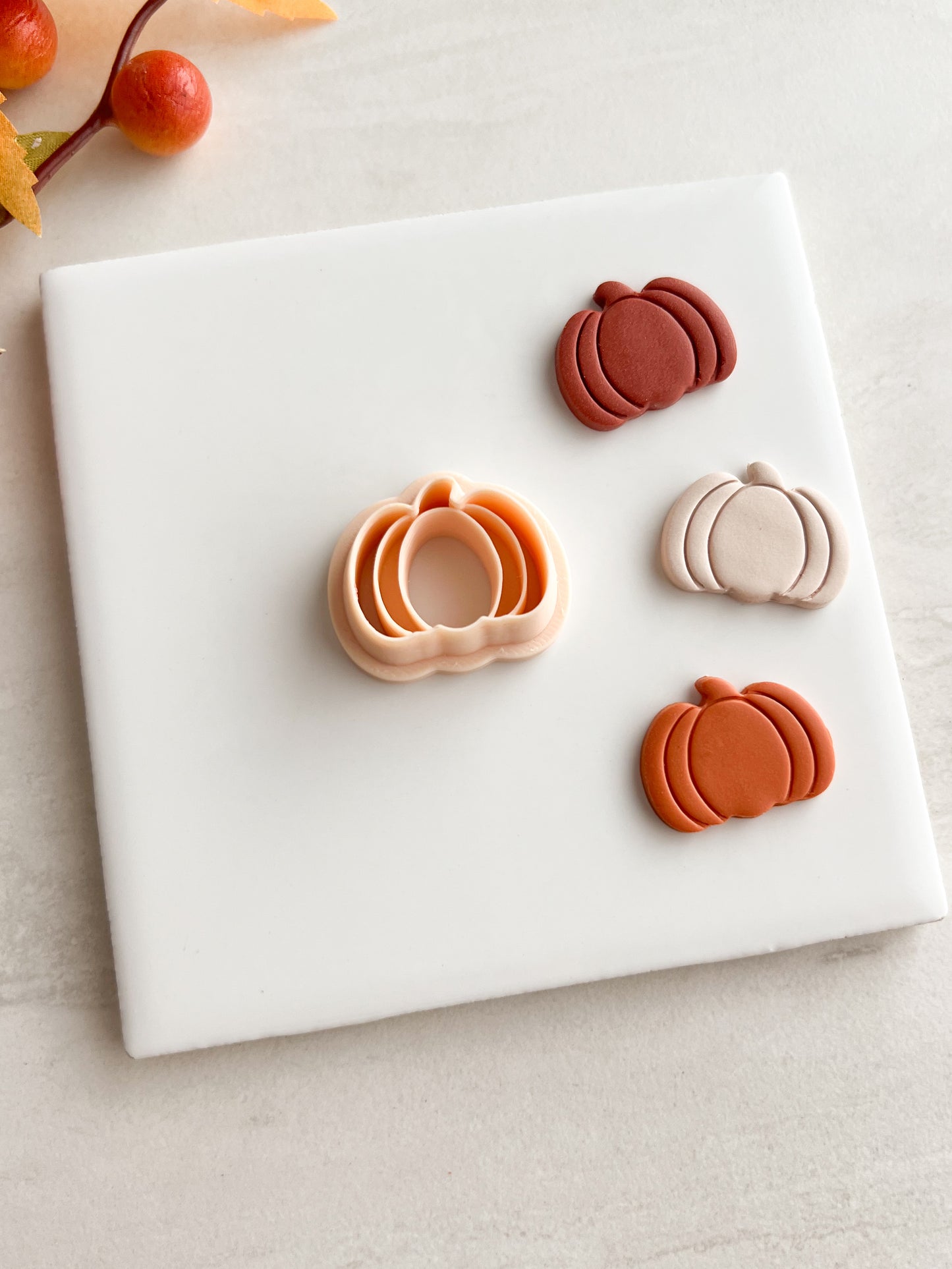 Pumpkin No. 6 Clay Cutter | Pumpkin No. 6 Polymer Clay Cutter for DIY Thanksgiving Earrings Pumpkin Spice Jewelry and Handmade Autumn Accessories