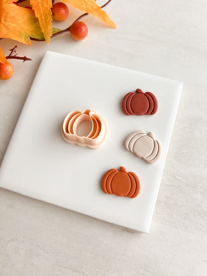 Pumpkin No. 6 Clay Cutter | Pumpkin No. 6 Polymer Clay Cutter for DIY Thanksgiving Earrings Pumpkin Spice Jewelry and Handmade Autumn Accessories
