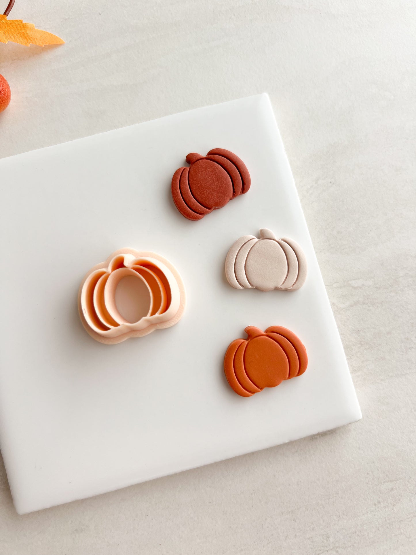 Pumpkin No. 6 Clay Cutter | Pumpkin No. 6 Polymer Clay Cutter for DIY Thanksgiving Earrings Pumpkin Spice Jewelry and Handmade Autumn Accessories