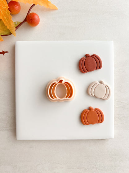 Pumpkin No. 6 Clay Cutter | Pumpkin No. 6 Polymer Clay Cutter for DIY Thanksgiving Earrings Pumpkin Spice Jewelry and Handmade Autumn Accessories