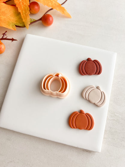 Pumpkin No. 6 Clay Cutter | Pumpkin No. 6 Polymer Clay Cutter for DIY Thanksgiving Earrings Pumpkin Spice Jewelry and Handmade Autumn Accessories