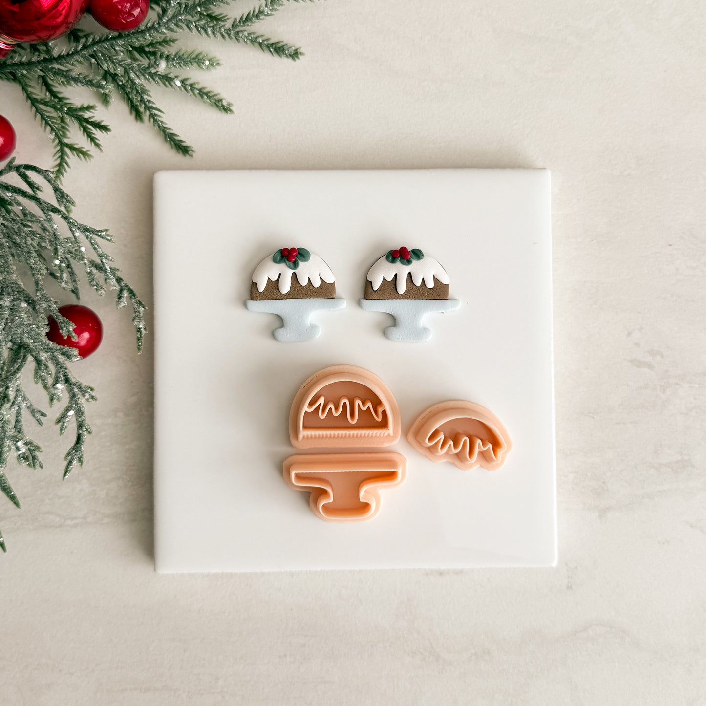 2025 Christmas Pudding No. 4 | Festive Polymer Clay Cutter