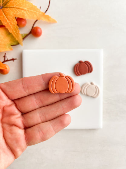 Pumpkin No. 6 Clay Cutter | Pumpkin No. 6 Polymer Clay Cutter for DIY Thanksgiving Earrings Pumpkin Spice Jewelry and Handmade Autumn Accessories