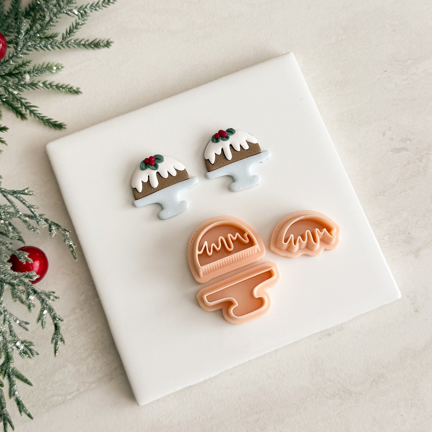 2025 Christmas Pudding No. 4 | Festive Polymer Clay Cutter
