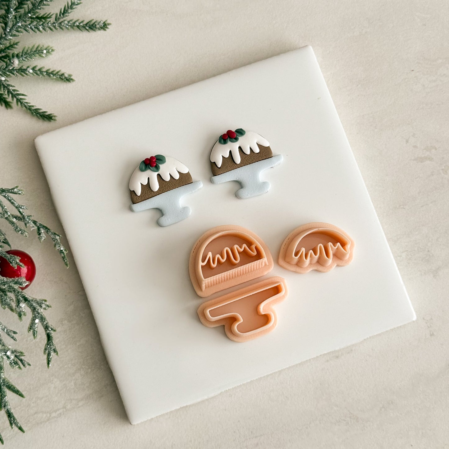 2025 Christmas Pudding No. 4 | Festive Polymer Clay Cutter