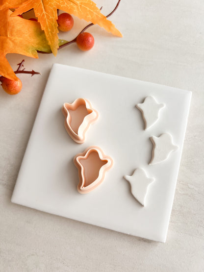 Ghost No. 10 Clay Cutter | Ghost No. 10 Polymer Clay Cutter for DIY Halloween Earrings Haunted-Themed Jewelry and Handmade Spooky Accessories