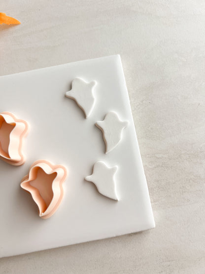 Ghost No. 10 Clay Cutter | Ghost No. 10 Polymer Clay Cutter for DIY Halloween Earrings Haunted-Themed Jewelry and Handmade Spooky Accessories