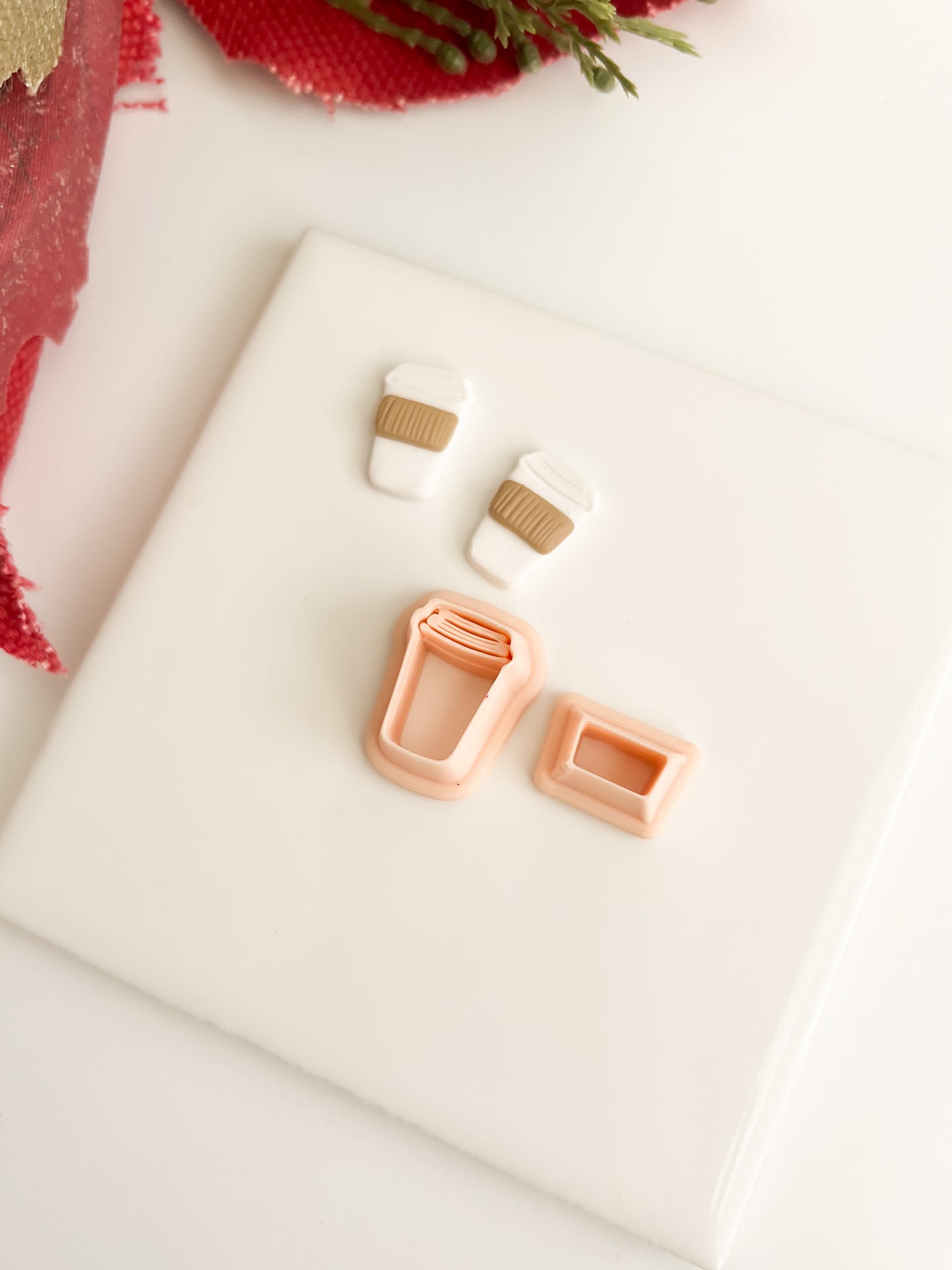 To Go Coffee Cup Clay Cutter | Polymer Clay Cutter for Coffee Lovers, DIY Jewelry, and Crafts
