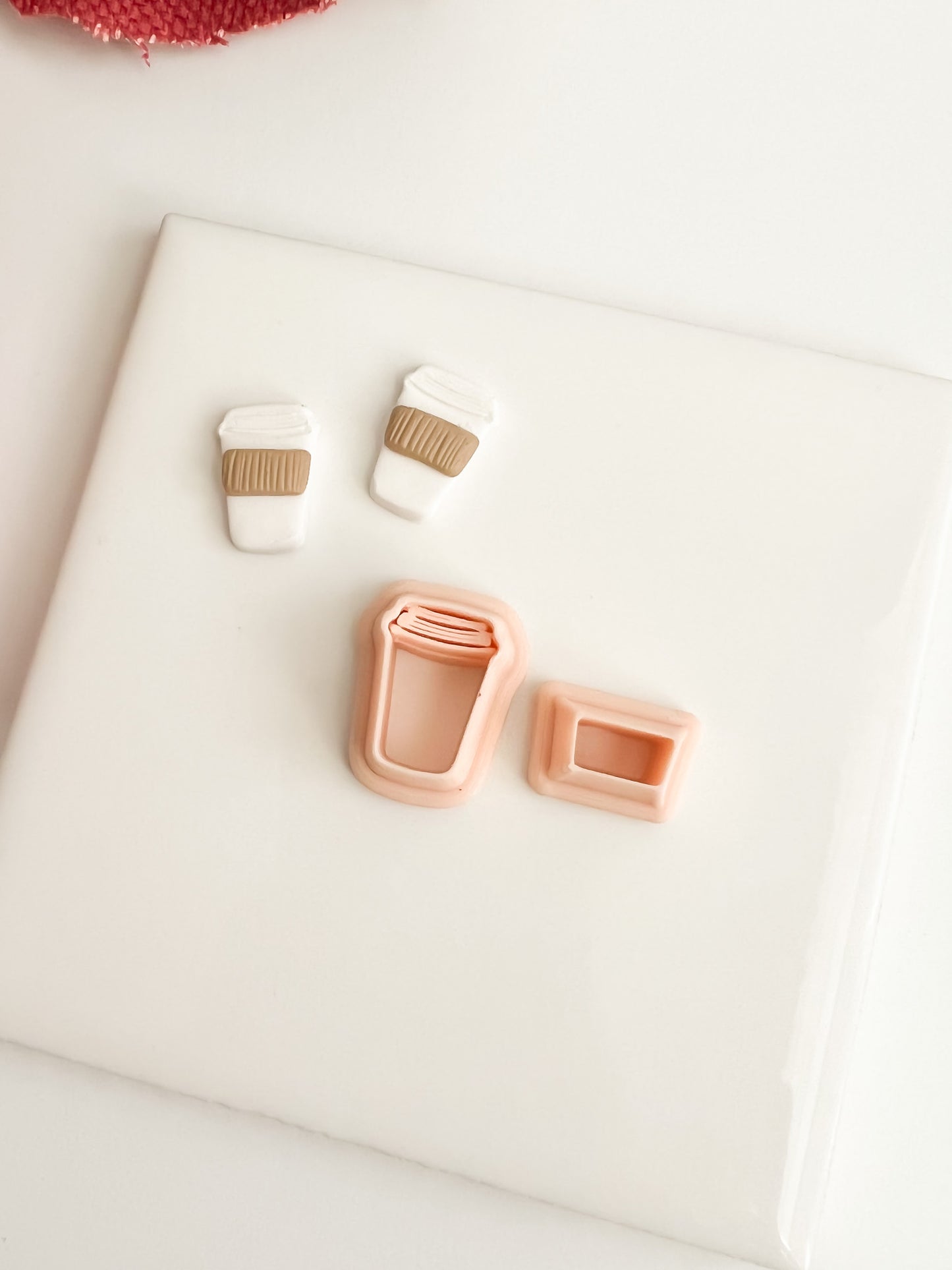 To Go Coffee Cup Clay Cutter | Polymer Clay Cutter for Coffee Lovers, DIY Jewelry, and Crafts