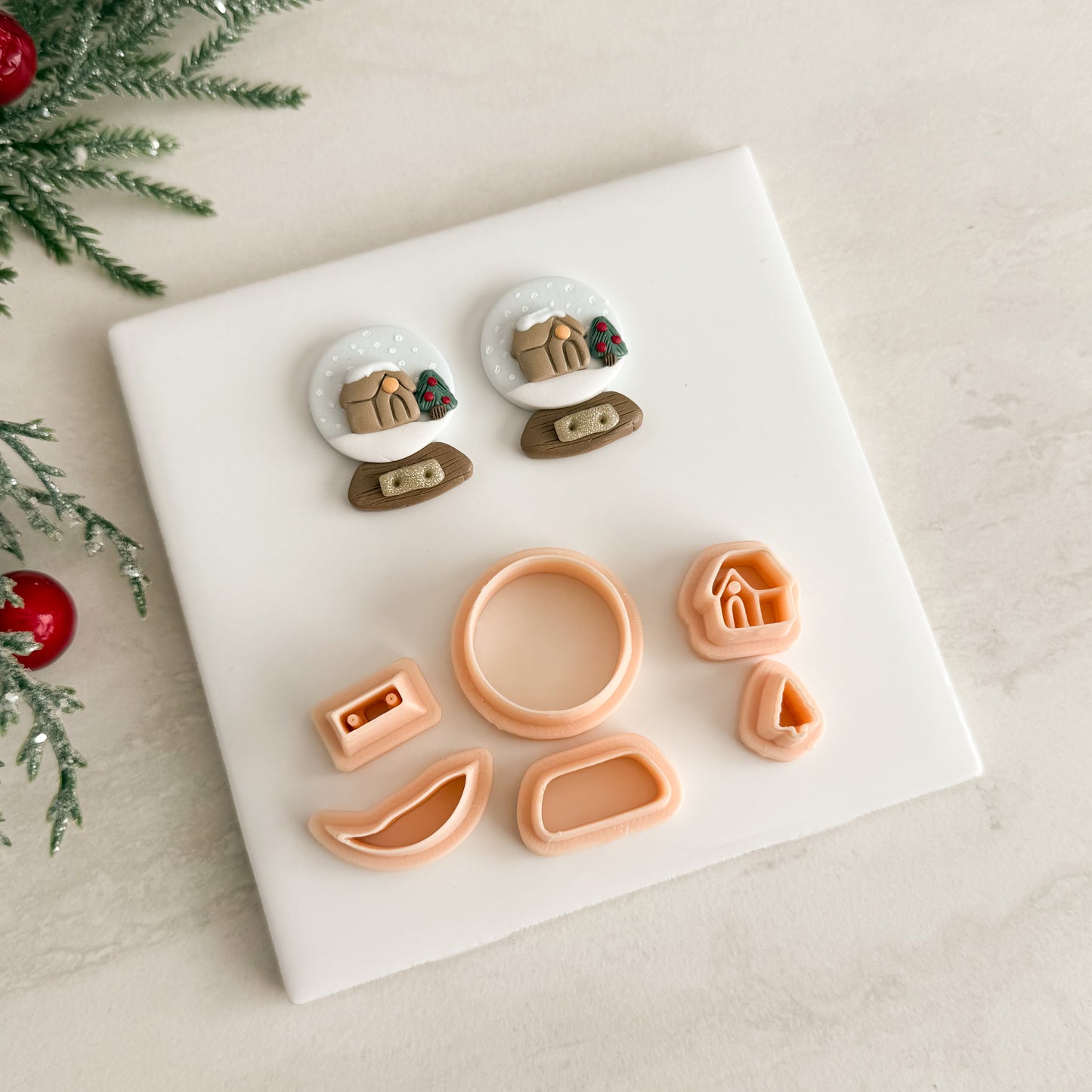 2025 Snowglobe No. 1 Builder | Festive Polymer Clay Cutter