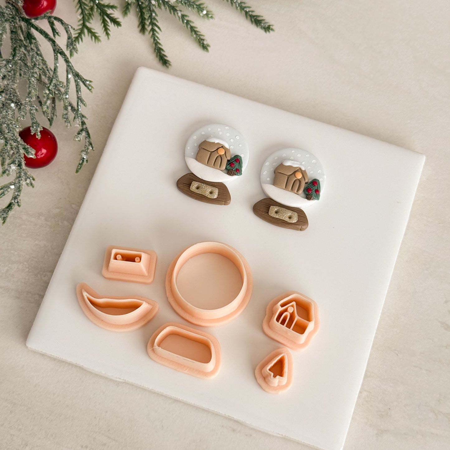 2025 Snowglobe No. 1 Builder | Festive Polymer Clay Cutter
