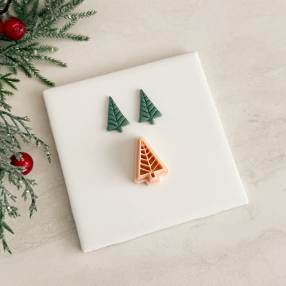 2025 Glass Christmas Tree No. 3 | Festive Polymer Clay Cutters