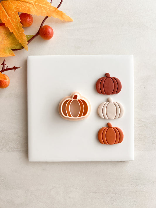 Pumpkin No. 7 Clay Cutter | Pumpkin No. 7 Polymer Clay Cutter for DIY Fall Earrings Harvest Jewelry and Handmade Cute Accessories
