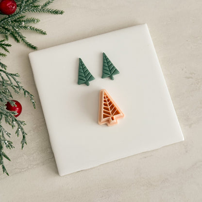 2025 Glass Christmas Tree No. 3 | Festive Polymer Clay Cutters