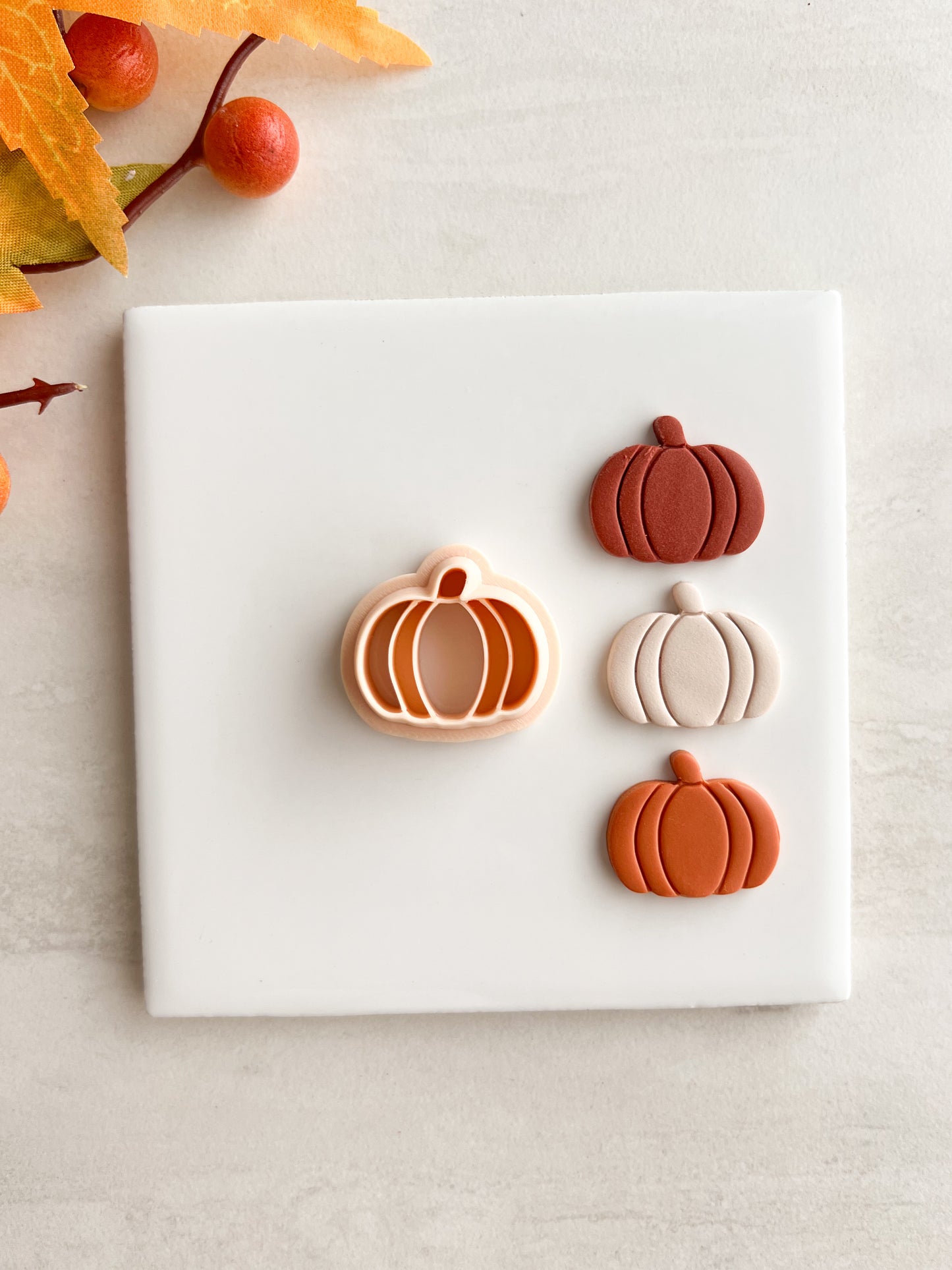 Pumpkin No. 7 Clay Cutter | Pumpkin No. 7 Polymer Clay Cutter for DIY Fall Earrings Harvest Jewelry and Handmade Cute Accessories