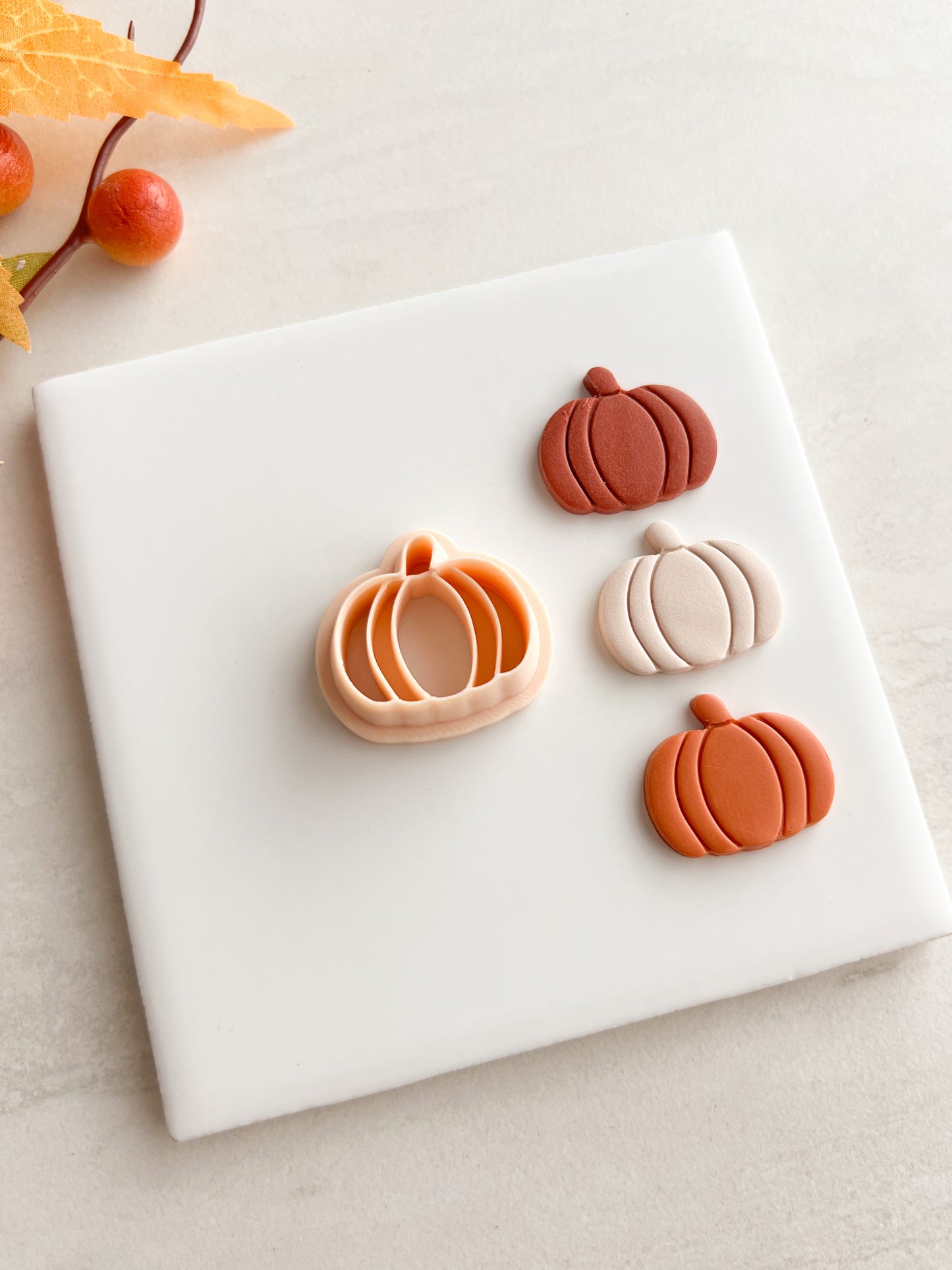 Pumpkin No. 7 Clay Cutter | Pumpkin No. 7 Polymer Clay Cutter for DIY Fall Earrings Harvest Jewelry and Handmade Cute Accessories
