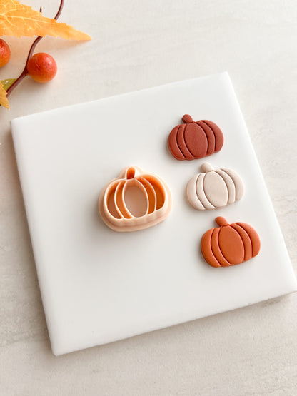 Pumpkin No. 7 Clay Cutter | Pumpkin No. 7 Polymer Clay Cutter for DIY Fall Earrings Harvest Jewelry and Handmade Cute Accessories