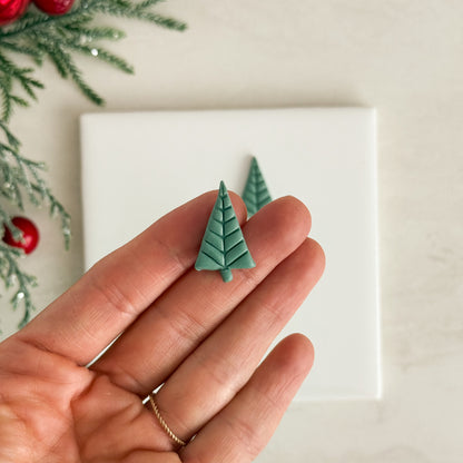 2025 Glass Christmas Tree No. 3 | Festive Polymer Clay Cutters