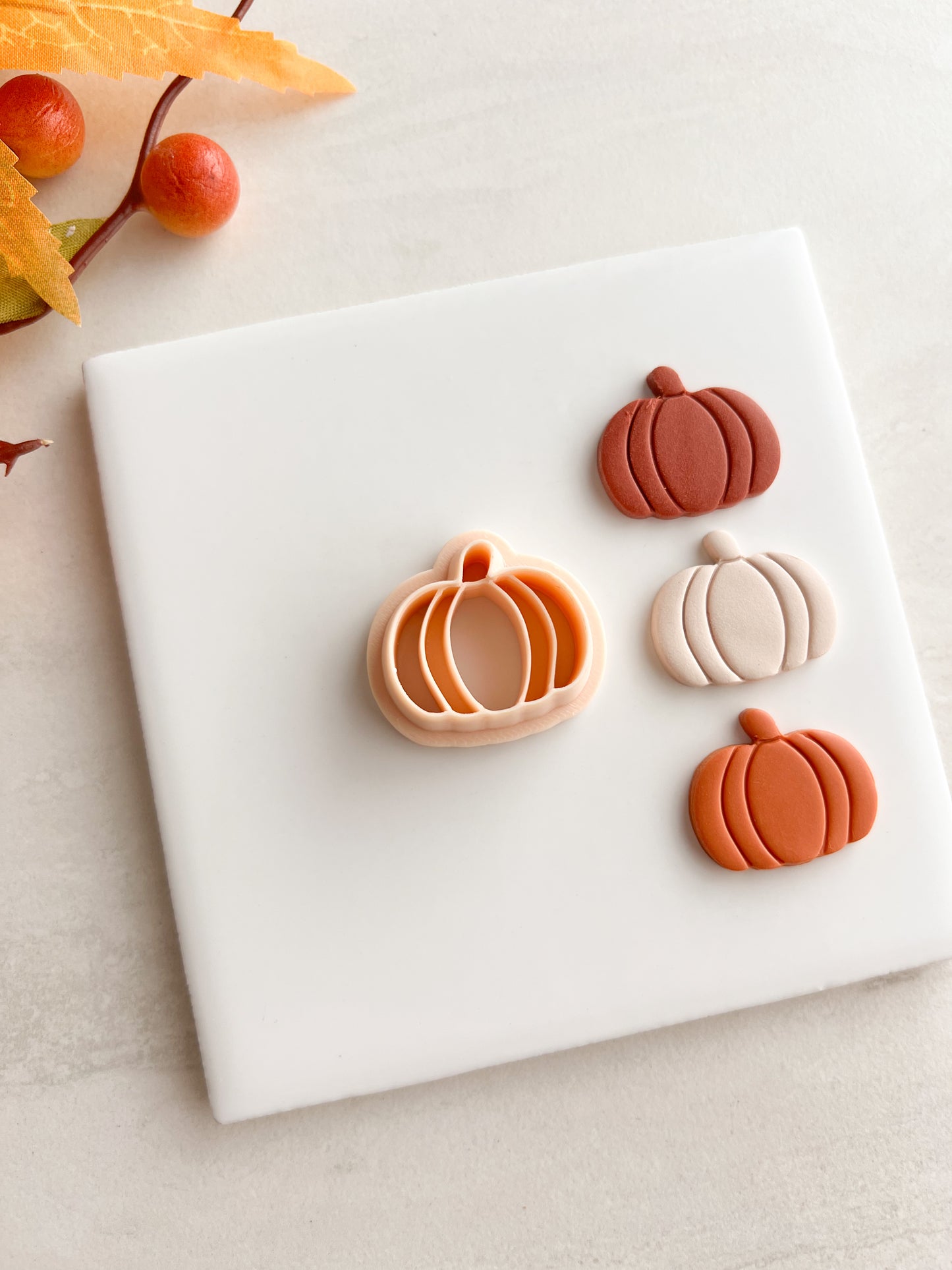 Pumpkin No. 7 Clay Cutter | Pumpkin No. 7 Polymer Clay Cutter for DIY Fall Earrings Harvest Jewelry and Handmade Cute Accessories