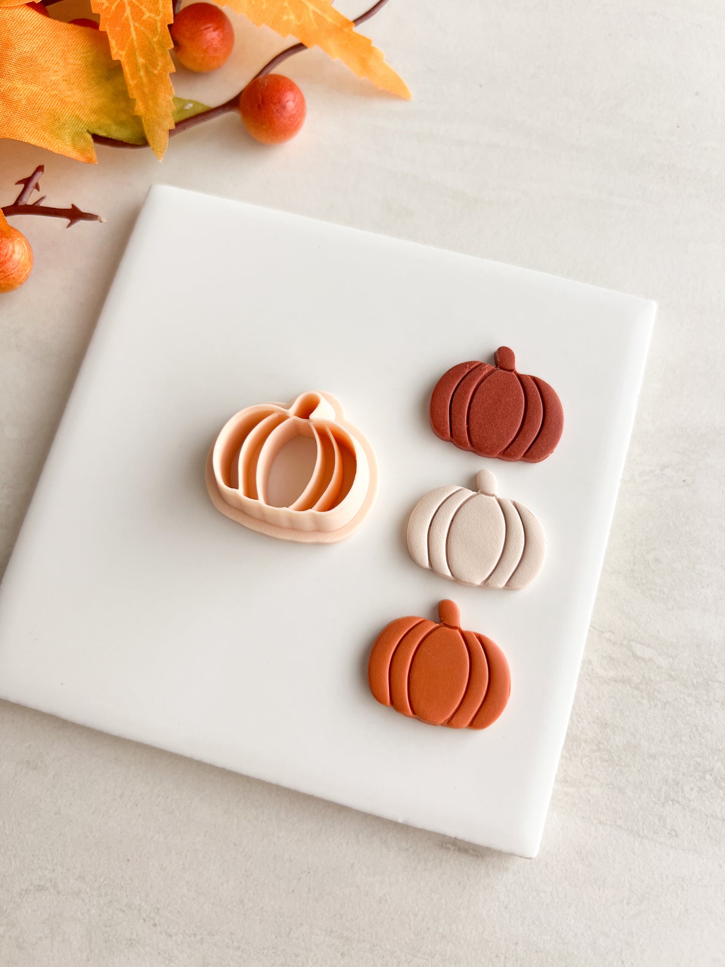 Pumpkin No. 7 Clay Cutter | Pumpkin No. 7 Polymer Clay Cutter for DIY Fall Earrings Harvest Jewelry and Handmade Cute Accessories