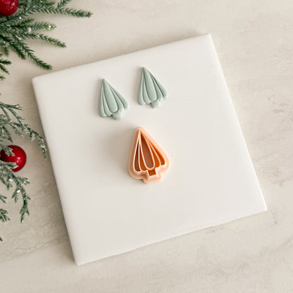 2025 Glass Christmas Tree No. 1 | Festive Polymer Clay Cutters