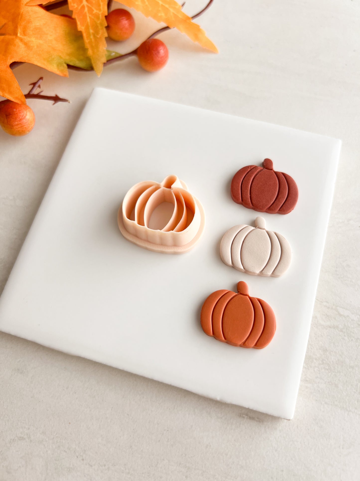 Pumpkin No. 7 Clay Cutter | Pumpkin No. 7 Polymer Clay Cutter for DIY Fall Earrings Harvest Jewelry and Handmade Cute Accessories