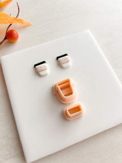 To Go Latte No. 3 Clay Cutter | To Go Latte No. 3 Polymer Clay Cutter for DIY Coffee Earrings Caf√© Jewelry and Handmade Latte Accessories