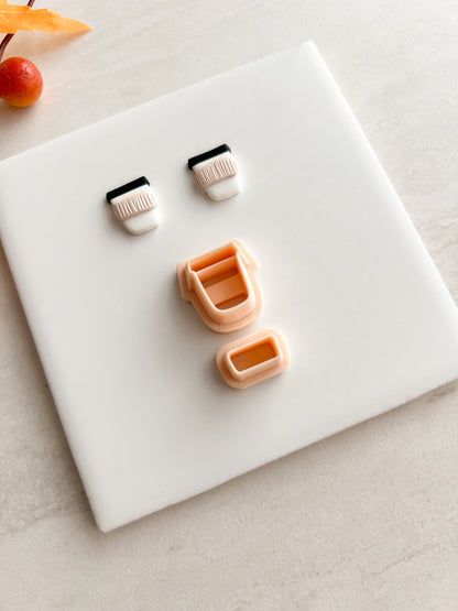 To Go Latte No. 3 Clay Cutter | To Go Latte No. 3 Polymer Clay Cutter for DIY Coffee Earrings Caf√© Jewelry and Handmade Latte Accessories